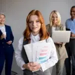funcionários de empresa aplicando modelo McKinsey 7S