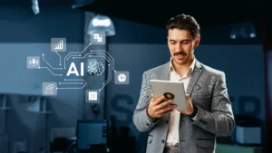 gestor aprendendo como usar IA generativa na empresa
