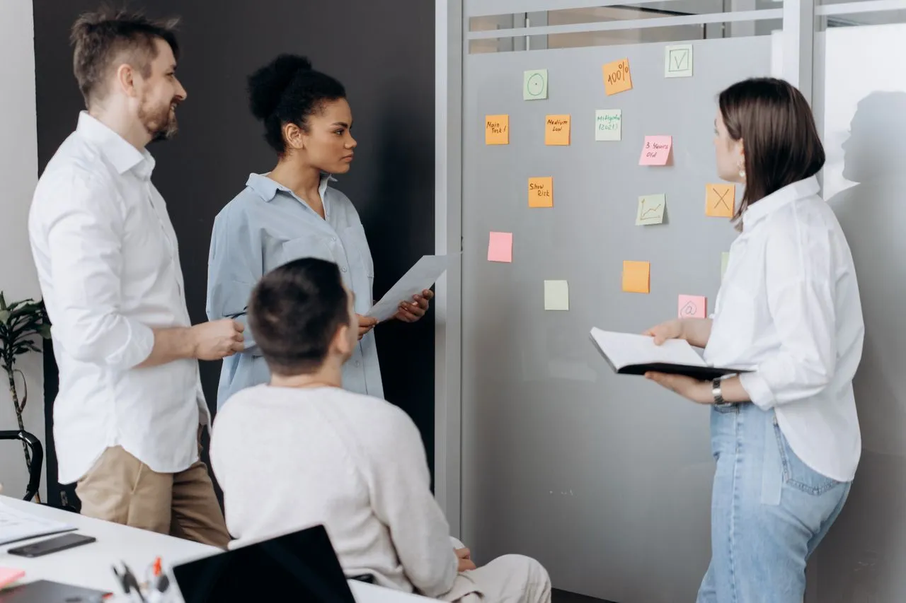 team carrying out the company’s change management process.